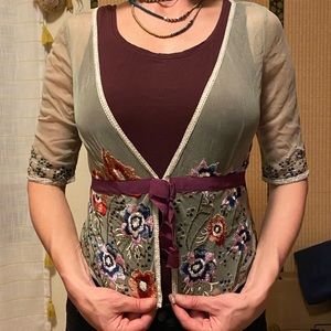 Whistles sheep flower girl top